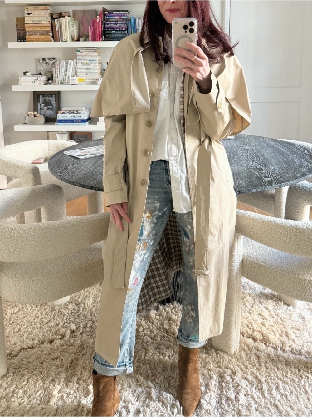 Acne Studios Cape Trench Coat - Size 38